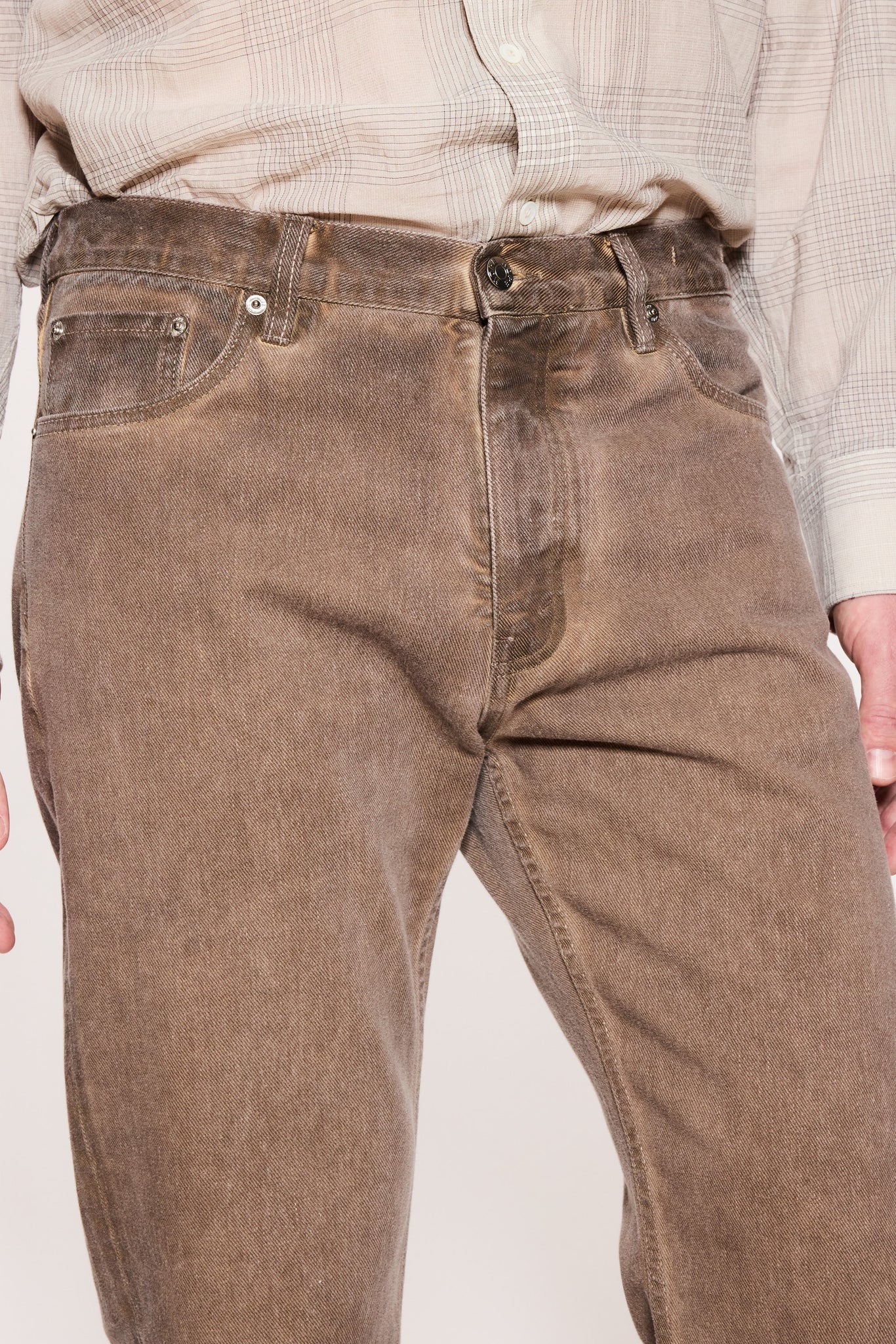 Relaxed Bootcut Rush Jeans in Brown Cold Dye – HOPE STHLM