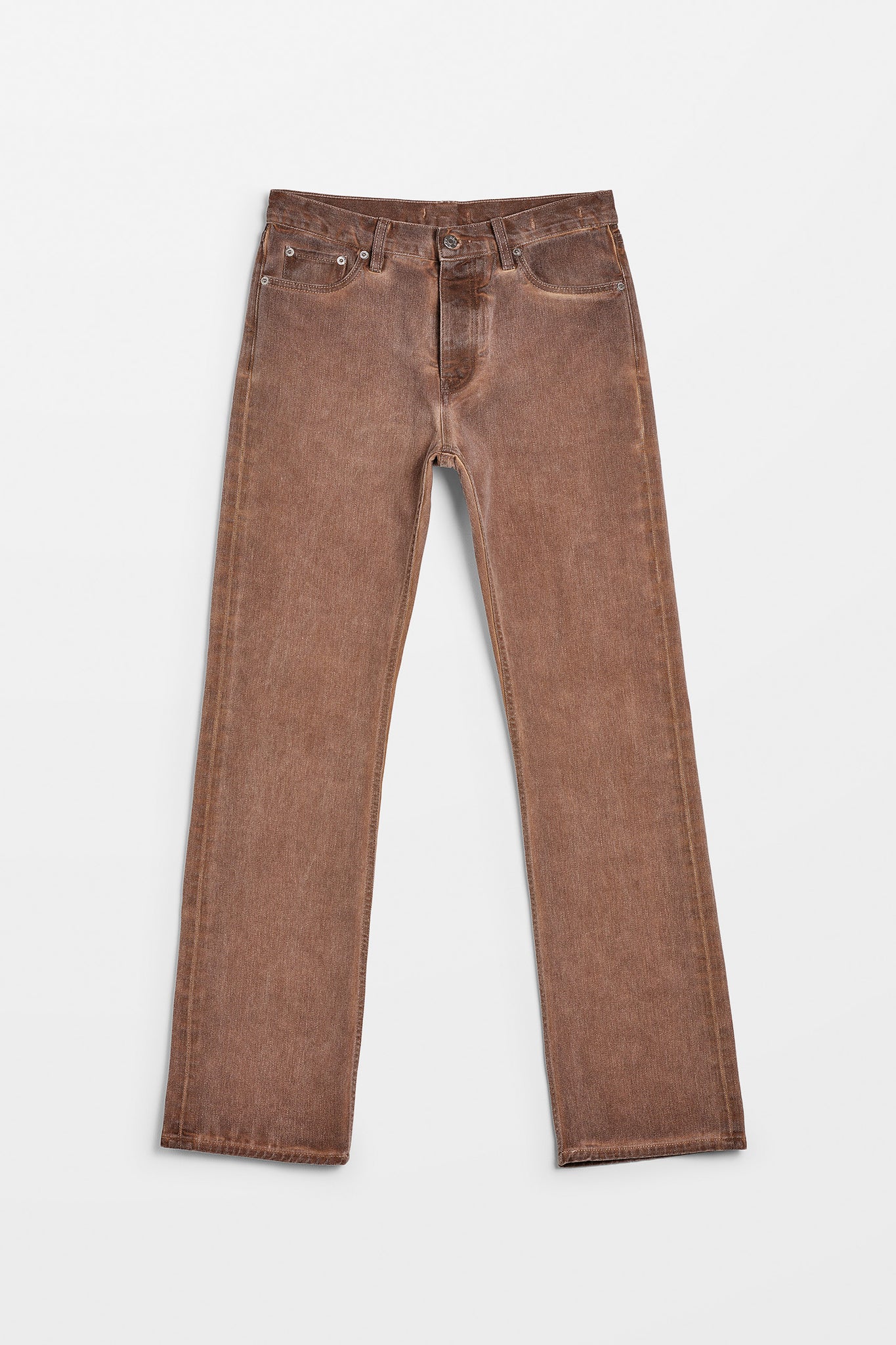 Relaxed Bootcut Rush Jeans in Brown Cold Dye – HOPE STHLM
