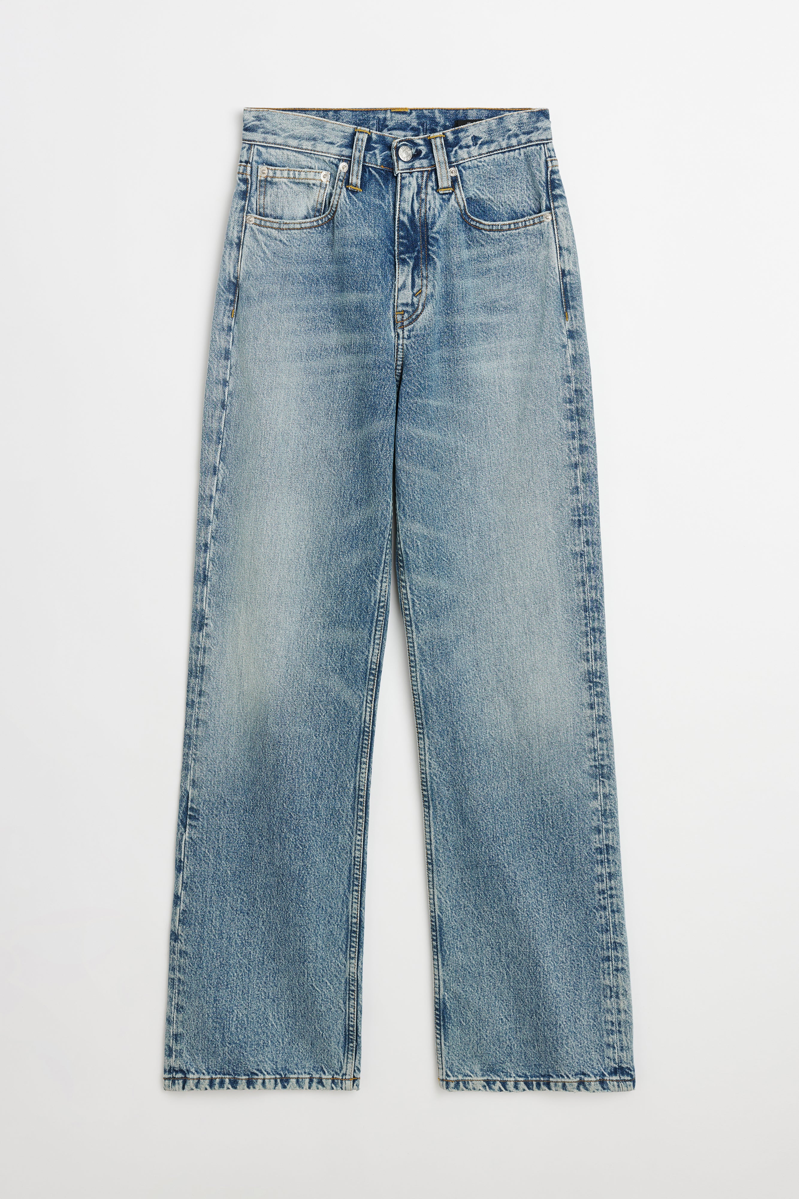 【BOK PLACE】Vintage unique cut semi bootcut denim pt XL Claire 01Low Bootcut Jeans Vintage Blue MADLADY
