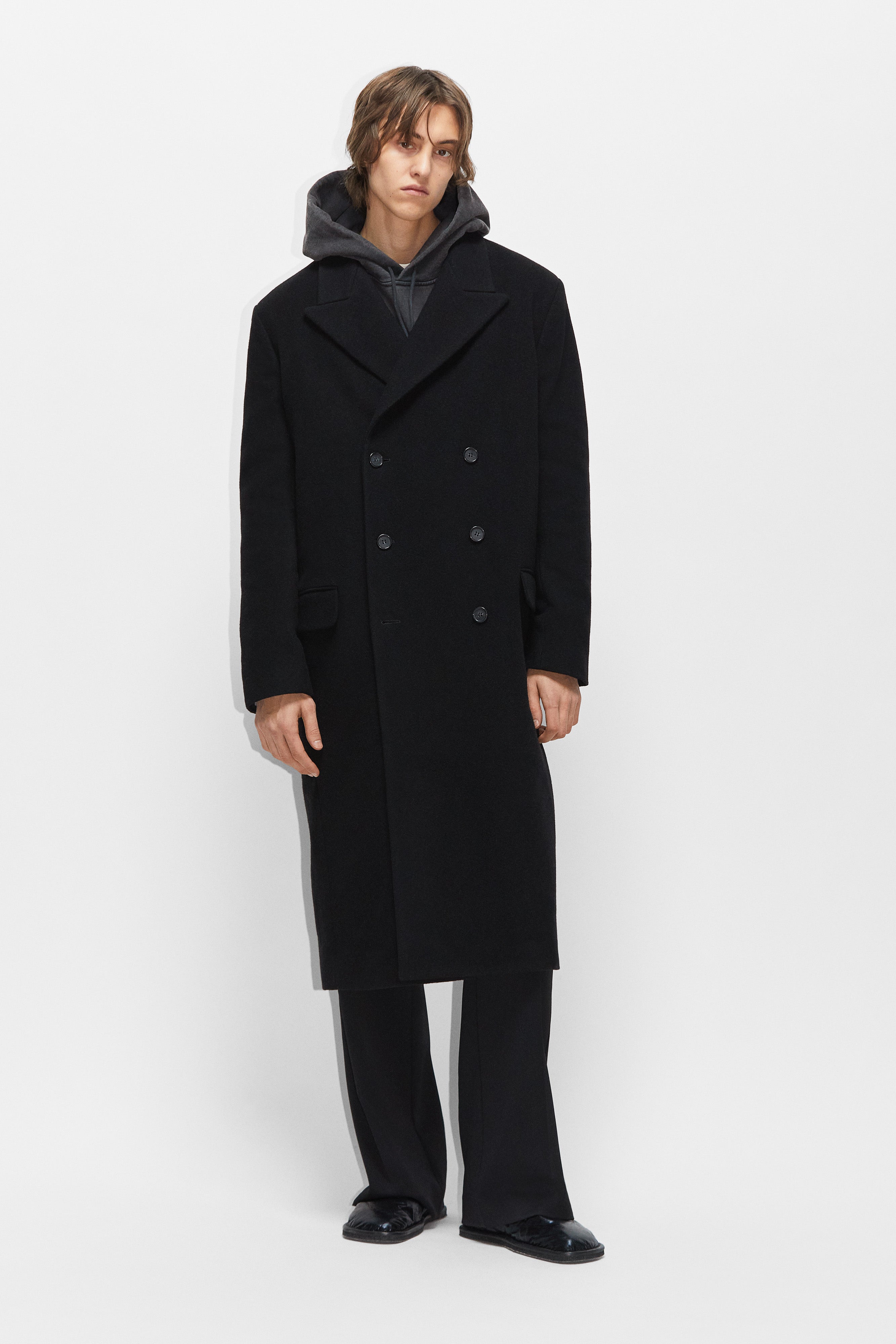 HOPE - Time Coat - Oversized Wool Coat in Black – HOPE STHLM