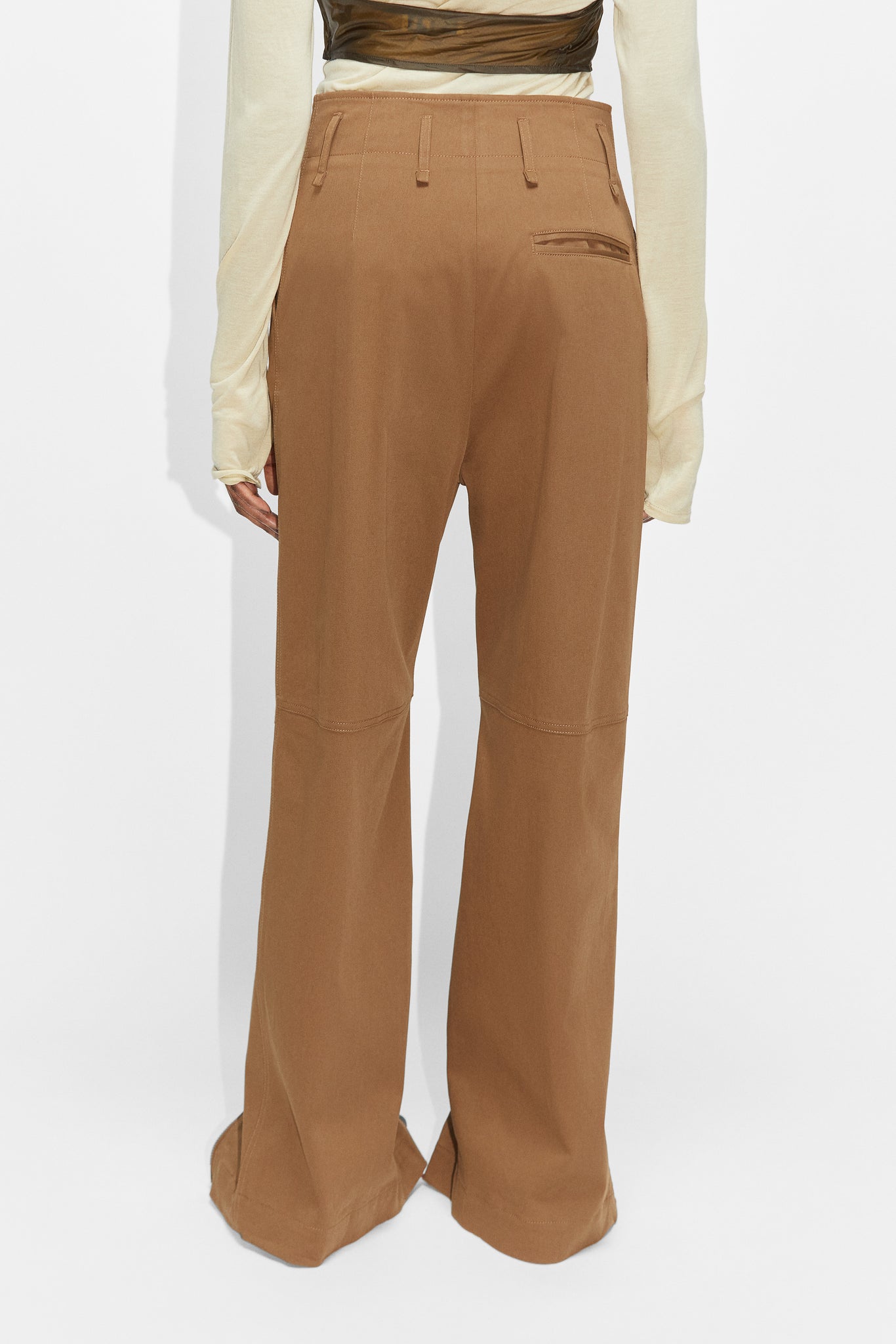 Zip-detail Trousers