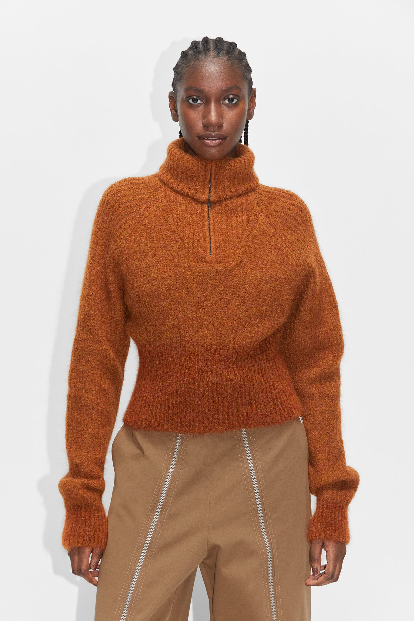 Half Zip-up Sweater