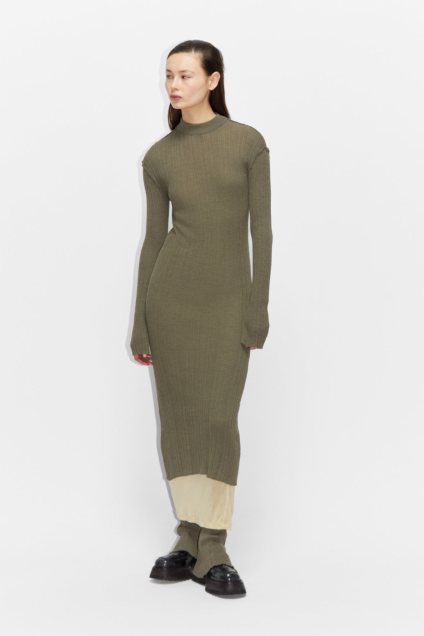 Ribbed Knitted Dress