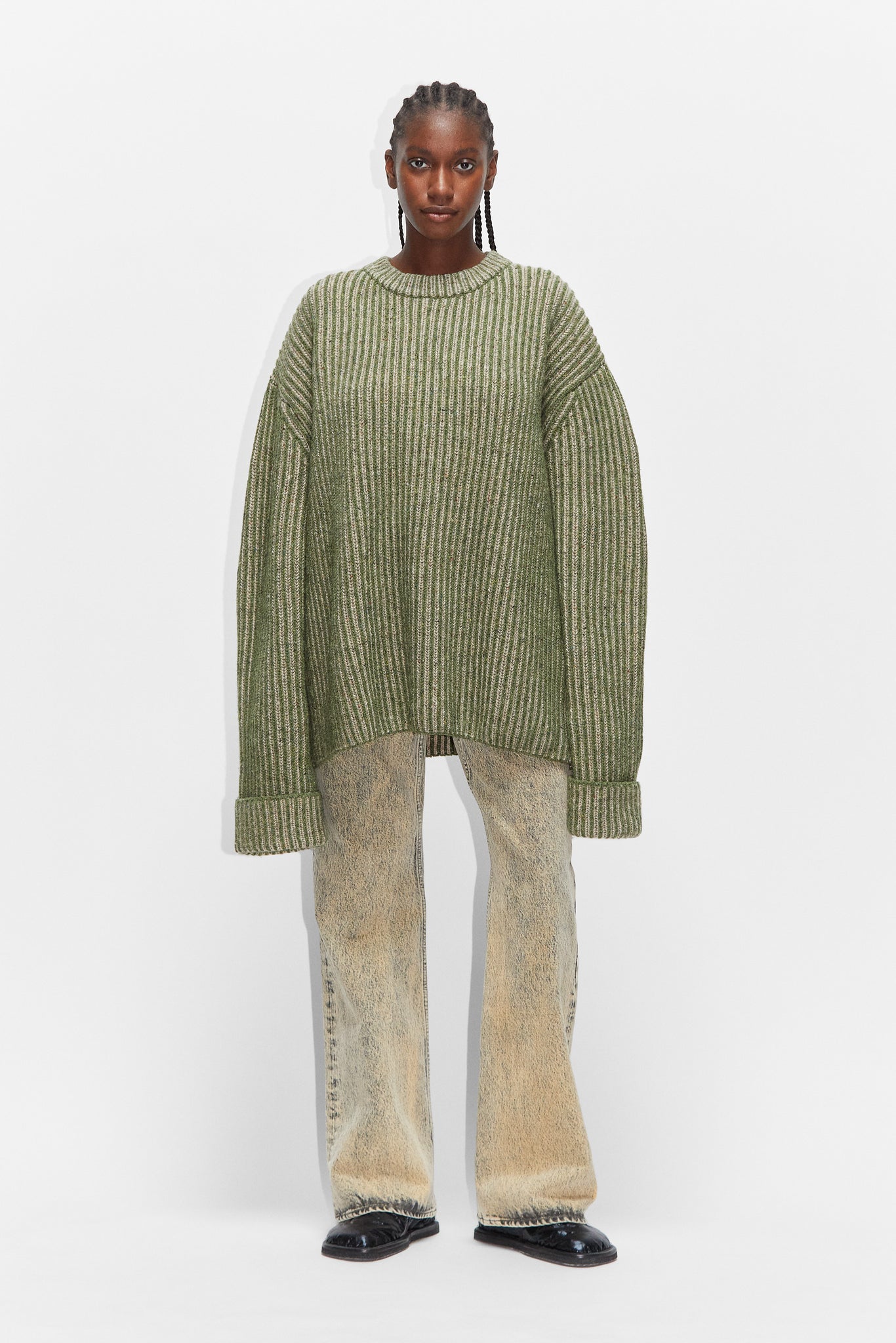 Heavy Rib-knit Sweater
