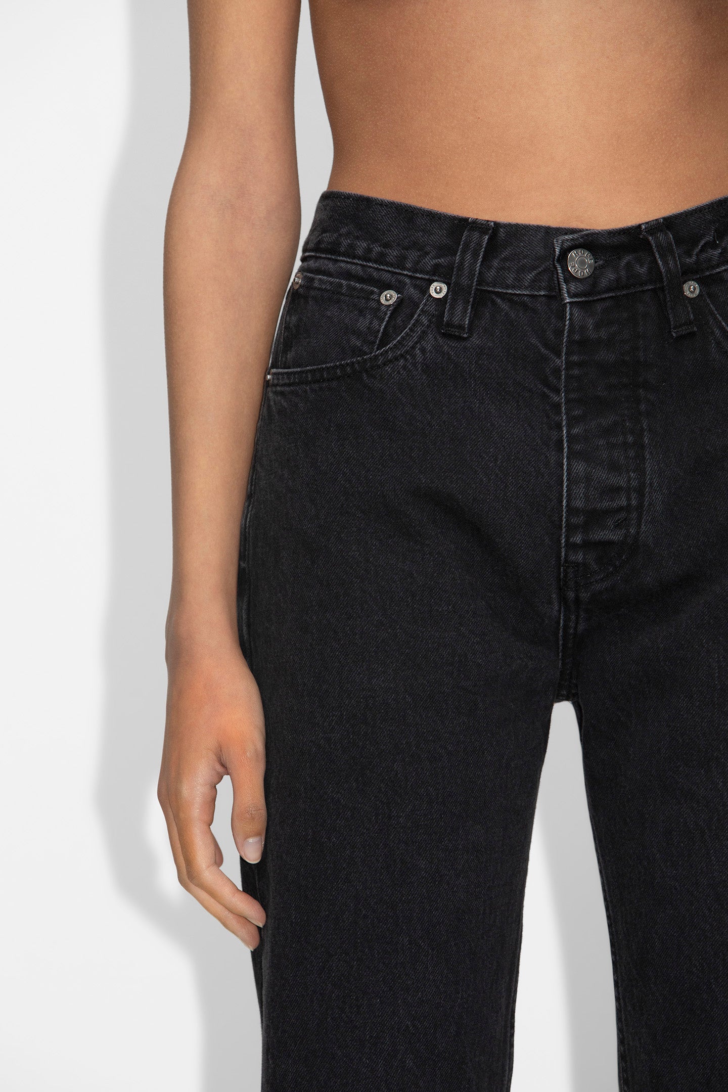 Straight-fit Jeans in Washed Black – HOPE STHLM