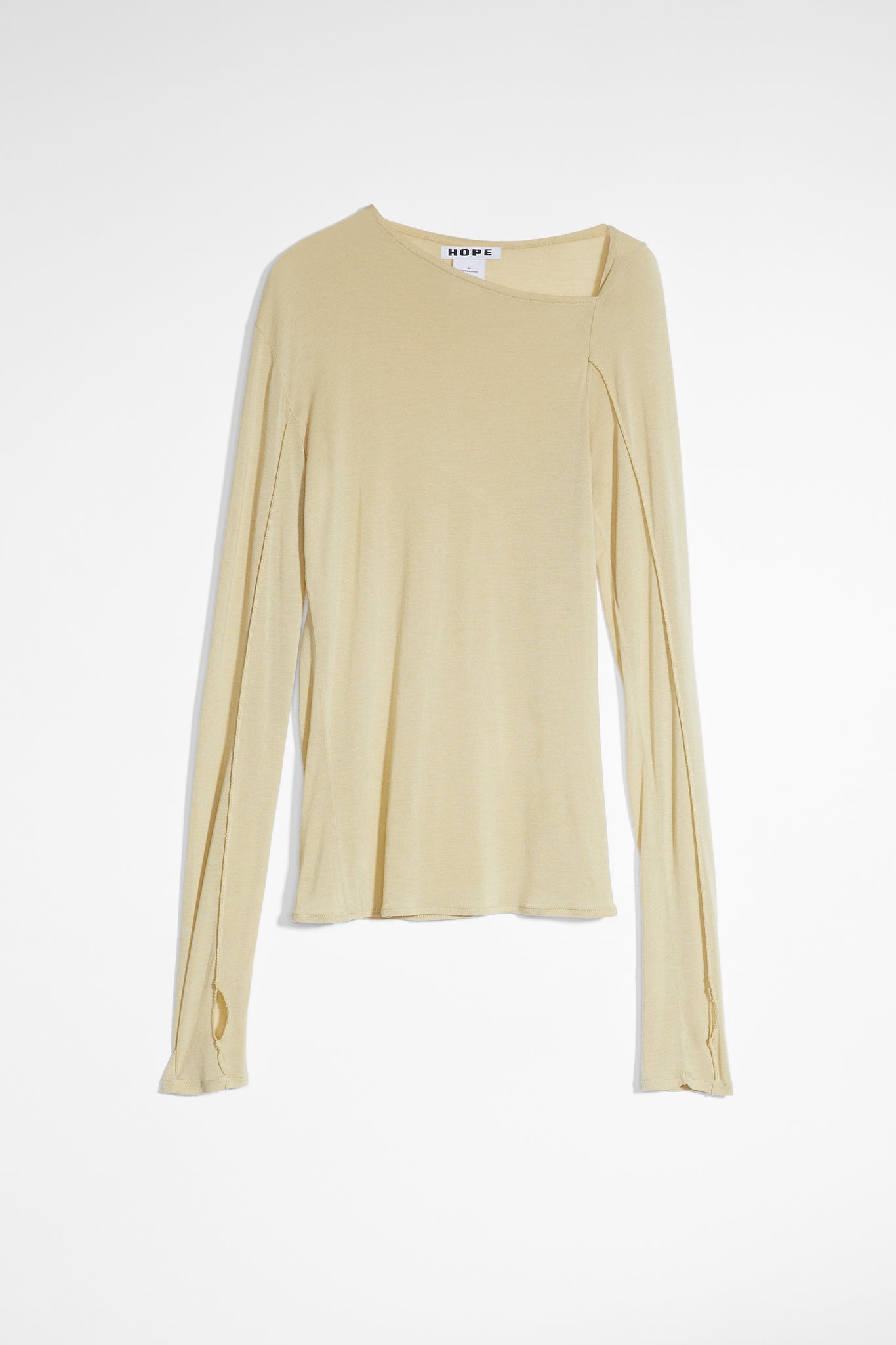 Long-sleeve Asymmetrical Top