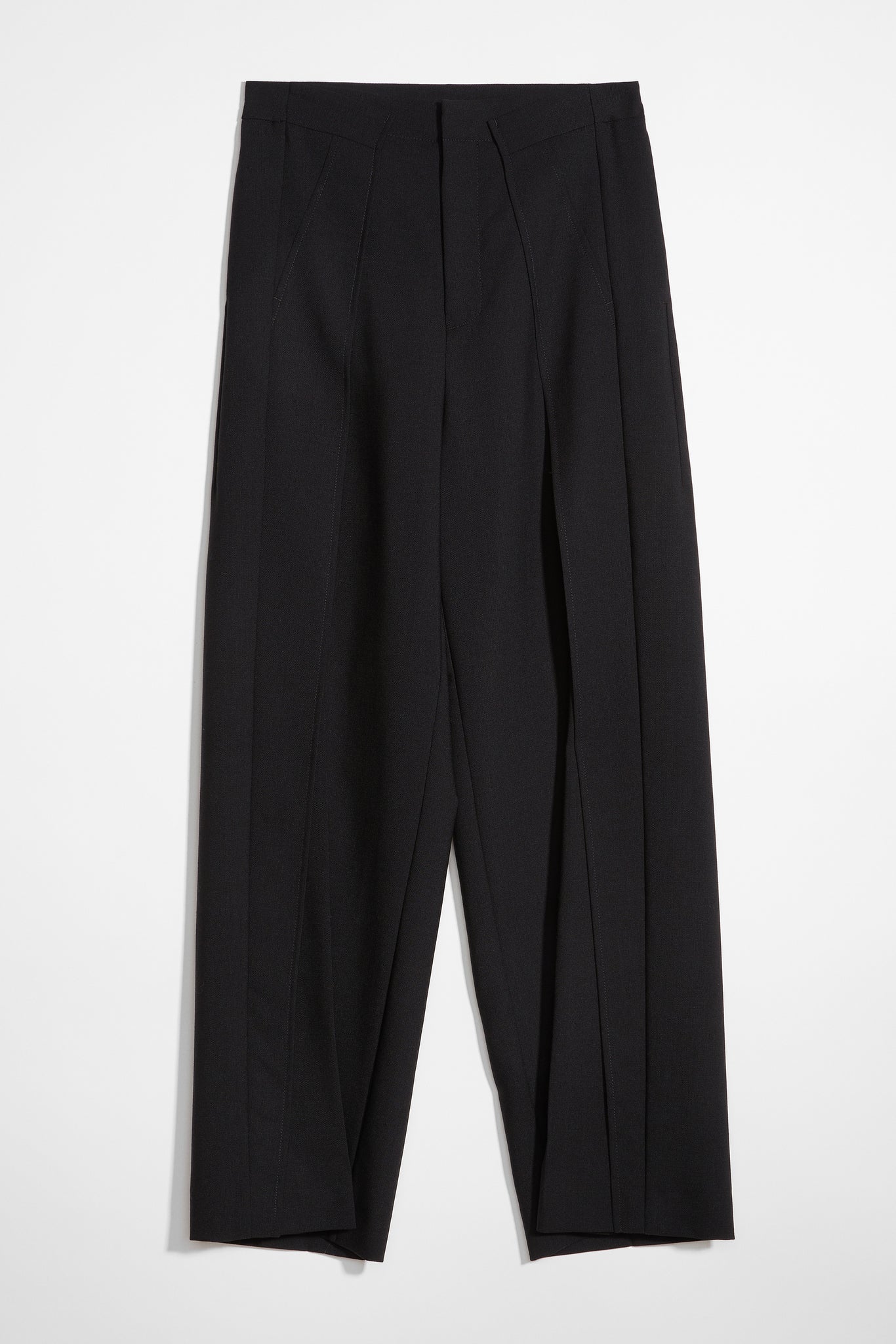 Overlap Wide-leg Trousers