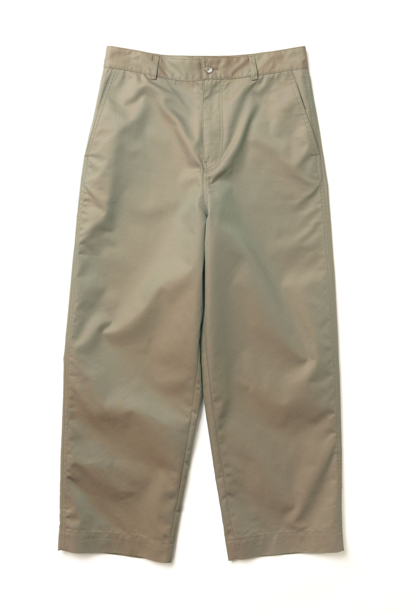 Barrel-leg Two-toned Trousers